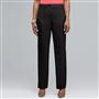 Washable Linen Slim Pant, Black, small