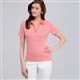 Knit Pullover, fiesta coral & white, small
