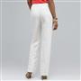 Washable Linen Slim Pant, White, small