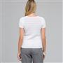 Scoop Neck Knit Top, White, small