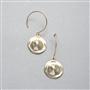 Hammered Gold Earrings, , small