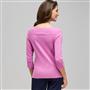 3/4 Sleeve Boat Neck Knit, Lavender, small
