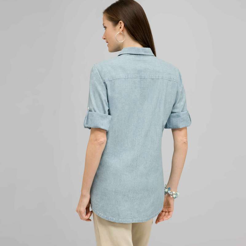 Roll Sleeve Blouse., , large