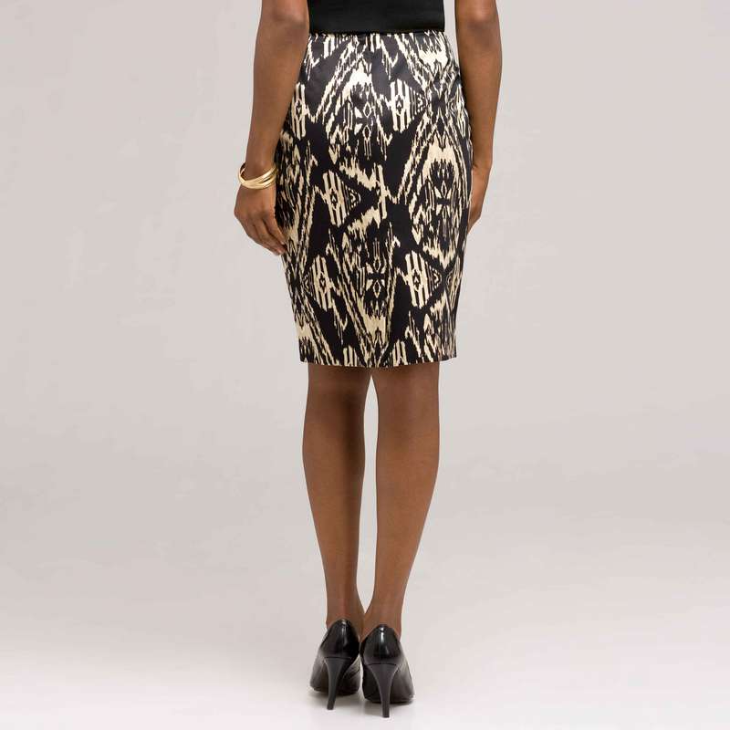 Tribal Inspired Slim Skirt, , large