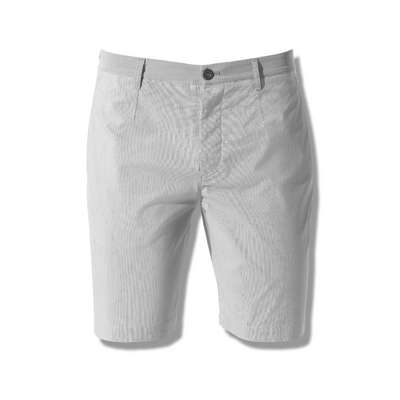 Straight Fit Shorts With Button Closure, Gray, medium
