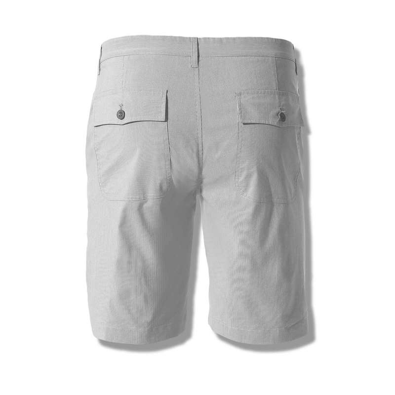 Straight Fit Shorts With Button Closure, , large