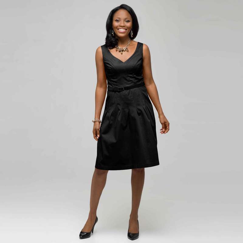 Belted Fit and Flare., , large